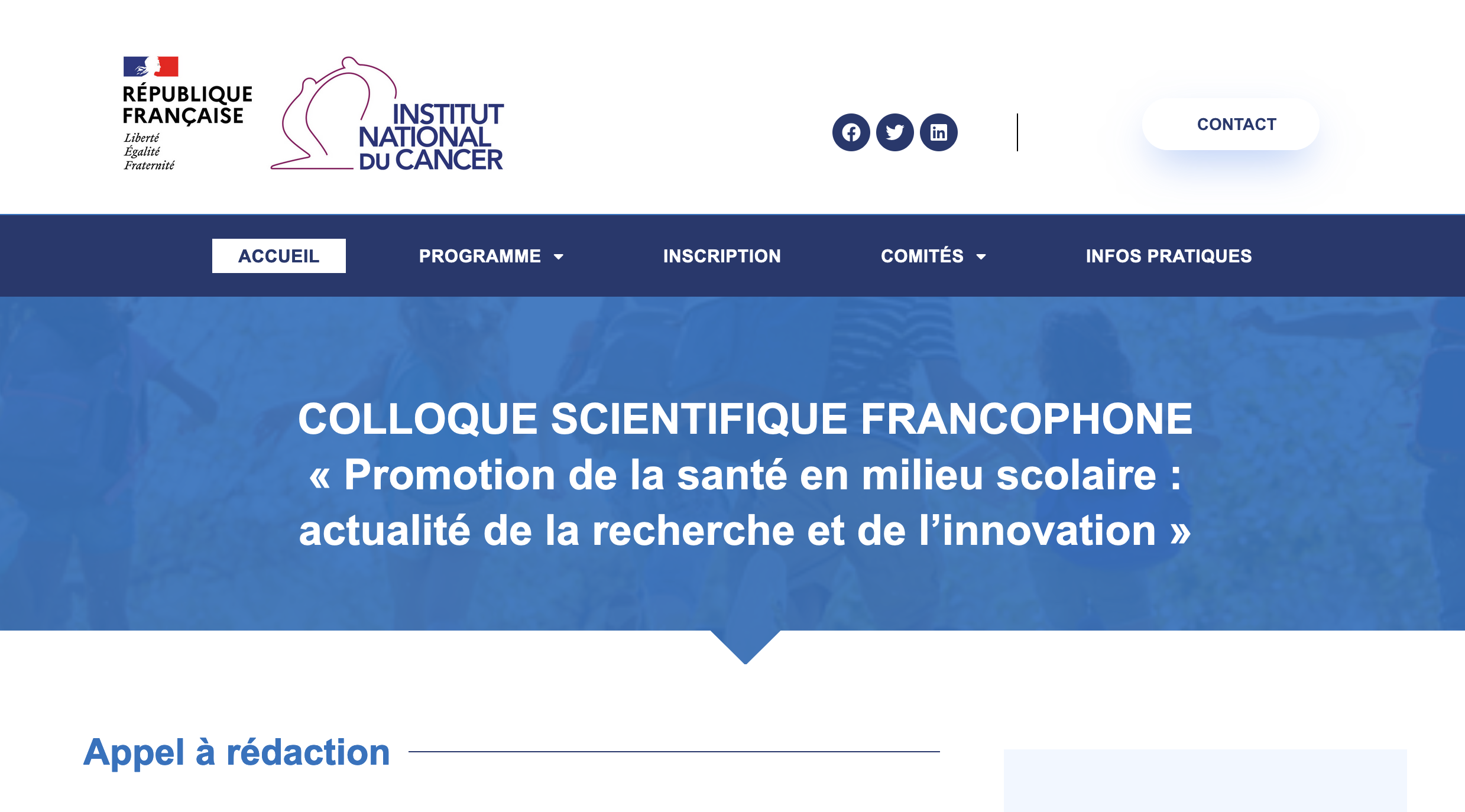 Colloque scientifique francophone